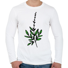 PRINTFASHION virág-002 - Férfi hosszú ujjú póló - Fehér