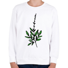 PRINTFASHION virág-002 - Gyerek pulóver - Fehér gyerek pulóver, kardigán