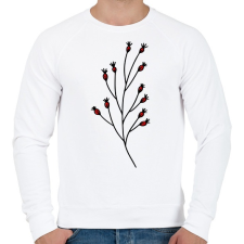 PRINTFASHION virág-003 - Férfi pulóver - Fehér férfi pulóver, kardigán