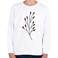 PRINTFASHION virág-003 - Gyerek pulóver - Fehér gyerek pulóver, kardigán