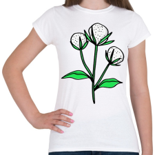 PRINTFASHION virág-004 - Női póló - Fehér női póló