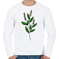 PRINTFASHION virág-006 - Férfi pulóver - Fehér férfi pulóver, kardigán