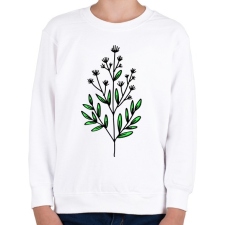 PRINTFASHION virág-008 - Gyerek pulóver - Fehér gyerek pulóver, kardigán