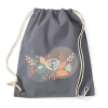 PRINTFASHION Virágcsokor Rajz - Sportzsák, Tornazsák - Grafitszürke