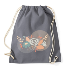 PRINTFASHION Virágcsokor Rajz - Sportzsák, Tornazsák - Grafitszürke tornazsák