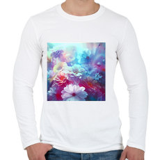PRINTFASHION virágok 2 - Férfi hosszú ujjú póló - Fehér