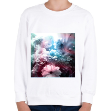 PRINTFASHION virágok 4.2 - Gyerek pulóver - Fehér