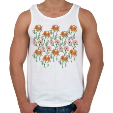 PRINTFASHION Virágok - Férfi atléta - Fehér