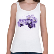 PRINTFASHION Virágok szemmel - Női atléta - Fehér