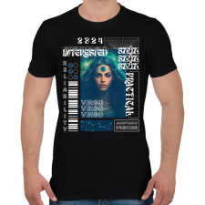 PRINTFASHION Virgo - Streetwear style - Férfi póló - Fekete férfi póló