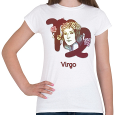 PRINTFASHION Virgo színes - Női póló - Fehér