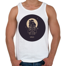 PRINTFASHION Virgo - Szűz - Férfi atléta - Fehér atléta, trikó