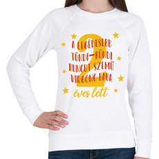 PRINTFASHION Virgonc baba - Számmal - Női pulóver - Fehér