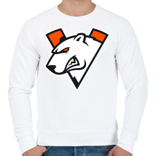 PRINTFASHION Virtus Pro logo - Férfi pulóver - Fehér férfi pulóver, kardigán
