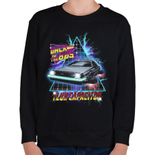 PRINTFASHION Vissza a 80-as évekbe - Gyerek pulóver - Fekete gyerek pulóver, kardigán