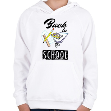 PRINTFASHION vissza a suliba - Gyerek kapucnis pulóver - Fehér gyerek pulóver, kardigán