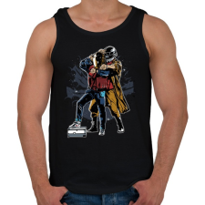 PRINTFASHION Vissza az ütembe - Férfi atléta - Fekete atléta, trikó