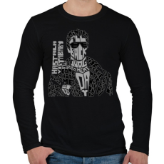 PRINTFASHION Visszatérek - Férfi hosszú ujjú póló - Fekete