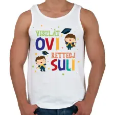 PRINTFASHION Viszlát ovi - Férfi atléta - Fehér atléta, trikó