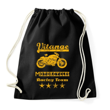 PRINTFASHION vitange motorcycle racing team - Sportzsák, Tornazsák - Fekete tornazsák