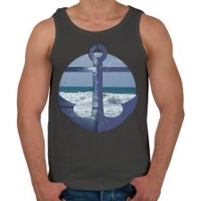 PRINTFASHION Vitorlázás - Férfi atléta - Sötétszürke atléta, trikó