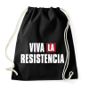 PRINTFASHION Viva la resistencia - Sportzsák, Tornazsák - Fekete