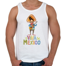 PRINTFASHION Viva Mexico_ - Férfi atléta - Fehér