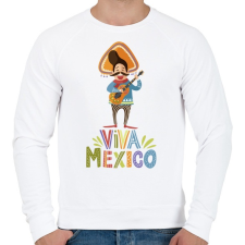 PRINTFASHION Viva Mexico_ - Férfi pulóver - Fehér férfi pulóver, kardigán