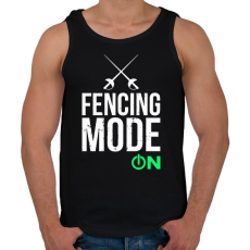 PRINTFASHION Vívás - Férfi atléta - Fekete