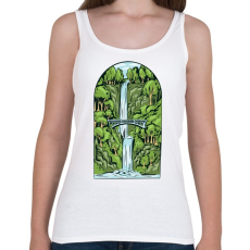 PRINTFASHION Vízesés - Női atléta - Fehér