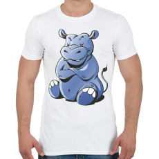 PRINTFASHION Víziló - Férfi póló - Fehér