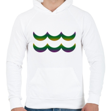 PRINTFASHION Vízöntő - Férfi kapucnis pulóver - Fehér férfi pulóver, kardigán