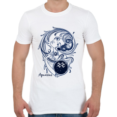 PRINTFASHION Vízöntő  - Férfi póló - Fehér