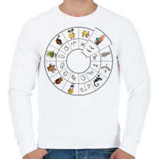 PRINTFASHION Vízöntő - Férfi pulóver - Fehér férfi pulóver, kardigán