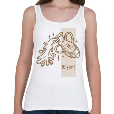 PRINTFASHION Vízöntő horoszkóp - Női atléta - Fehér női trikó