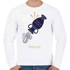 PRINTFASHION Vízöntő minta - Férfi pulóver - Fehér női pulóver, kardigán
