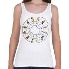 PRINTFASHION Vízöntő - Női atléta - Fehér