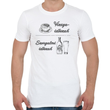 PRINTFASHION Vizsgaidőszak - Szorgalmi időszak - Férfi póló - Fehér férfi póló