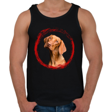 PRINTFASHION vizsla kutyus - férfi - Férfi atléta - Fekete