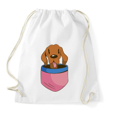 PRINTFASHION Vizsla zsebben - Sportzsák, Tornazsák - Fehér tornazsák