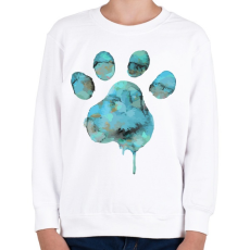 PRINTFASHION Vízszínű Mancs - Gyerek pulóver - Fehér