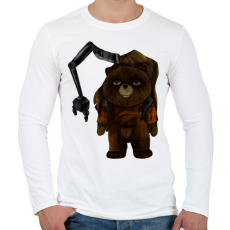 PRINTFASHION Vladdy - Férfi hosszú ujjú póló - Fehér