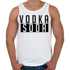 PRINTFASHION VODKA - Férfi atléta - Fehér atléta, trikó