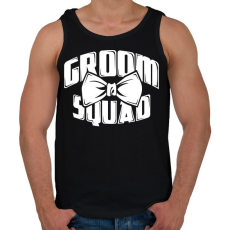 PRINTFASHION Vőlegény creww - Férfi atléta - Fekete
