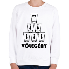 PRINTFASHION Vőlegény - Gyerek pulóver - Fehér