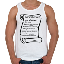 PRINTFASHION Vőlegény karakterlap - Férfi atléta - Fehér atléta, trikó