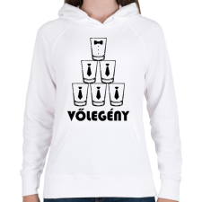 PRINTFASHION Vőlegény - Női kapucnis pulóver - Fehér női pulóver, kardigán