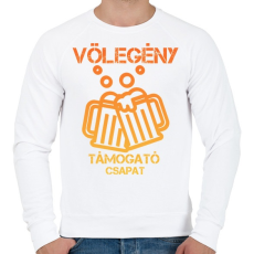 PRINTFASHION Vőlegény támogató csapat - Férfi pulóver - Fehér