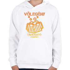 PRINTFASHION Vőlegény támogató csapat - Gyerek kapucnis pulóver - Fehér gyerek pulóver, kardigán