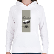 PRINTFASHION volga - Női kapucnis pulóver - Fehér női pulóver, kardigán